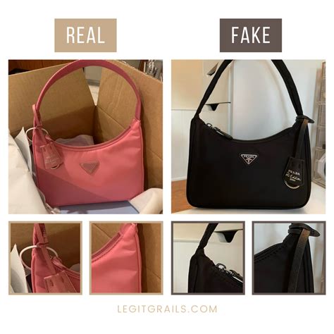 how to spot a fake prada bag|prada dust bag authentic.